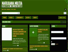Tablet Screenshot of marijuanamilitia.com